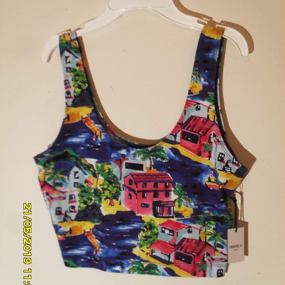 NEW WOMEN'S TANK STYLE CROP TOP
